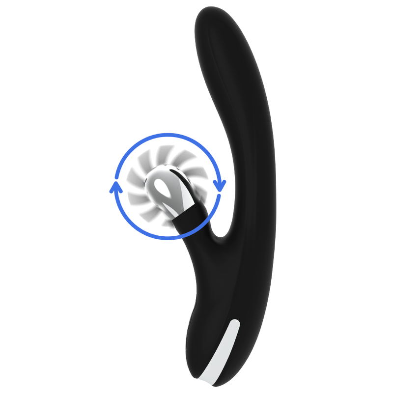 Vibromasseur Grimm Bunny – Black&SIlver – Fonction Vague