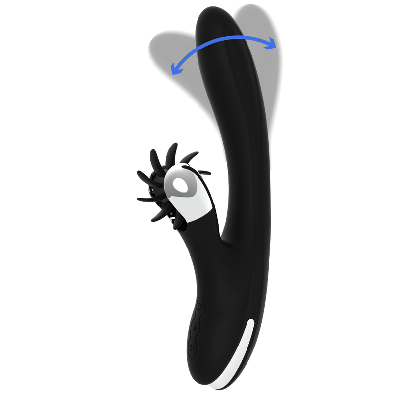 Vibromasseur Grimm Bunny – Black&SIlver – Fonction Vague