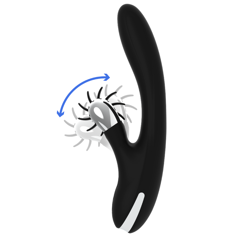 Vibromasseur Grimm Bunny – Black&SIlver – Fonction Vague