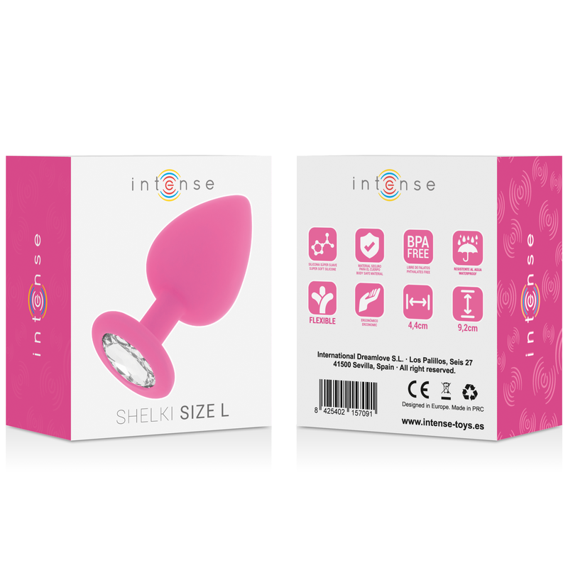 Plug anal – Intense Shelki – Silicone fuchsia L