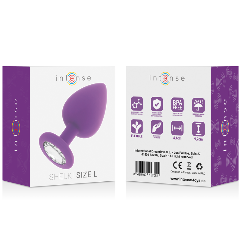 Plug anal – Intense Shelki – Silicone lilas L Intense Antre de Nyxa
