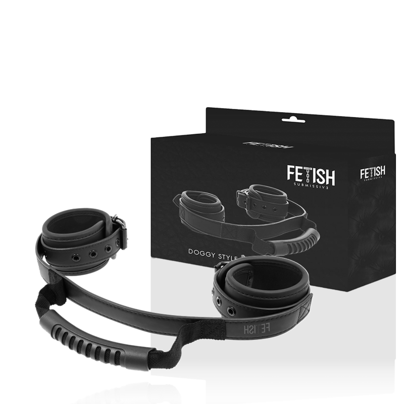Fetish Submissive – Menottes doublure néoprène avec poignée