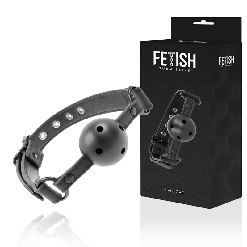 Fetish Submissive – Bâillon respirant cuir vegan 6,15 cm Fetish Submissive Antre de Nyxa