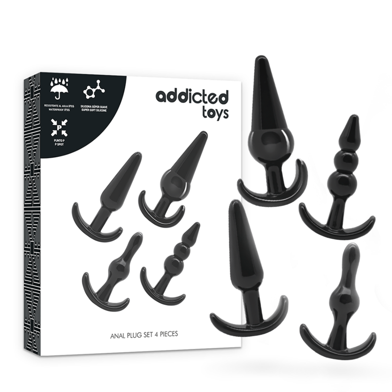Set de 4 plugs anaux – Addicted Toys