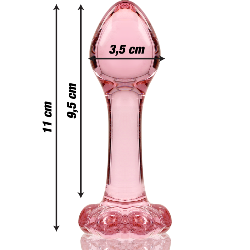 Plug anal en verre – Nebula Series – 11 cm