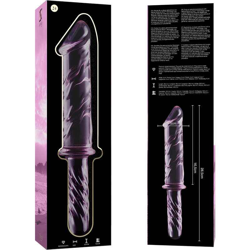 Gode en verre – Nebula Series – 28,5 cm