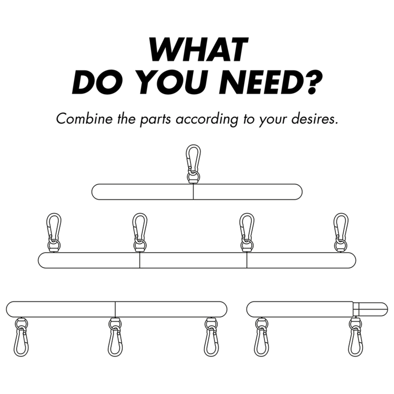 Fetish Submissive – Barre d’écartement réglable 62 cm