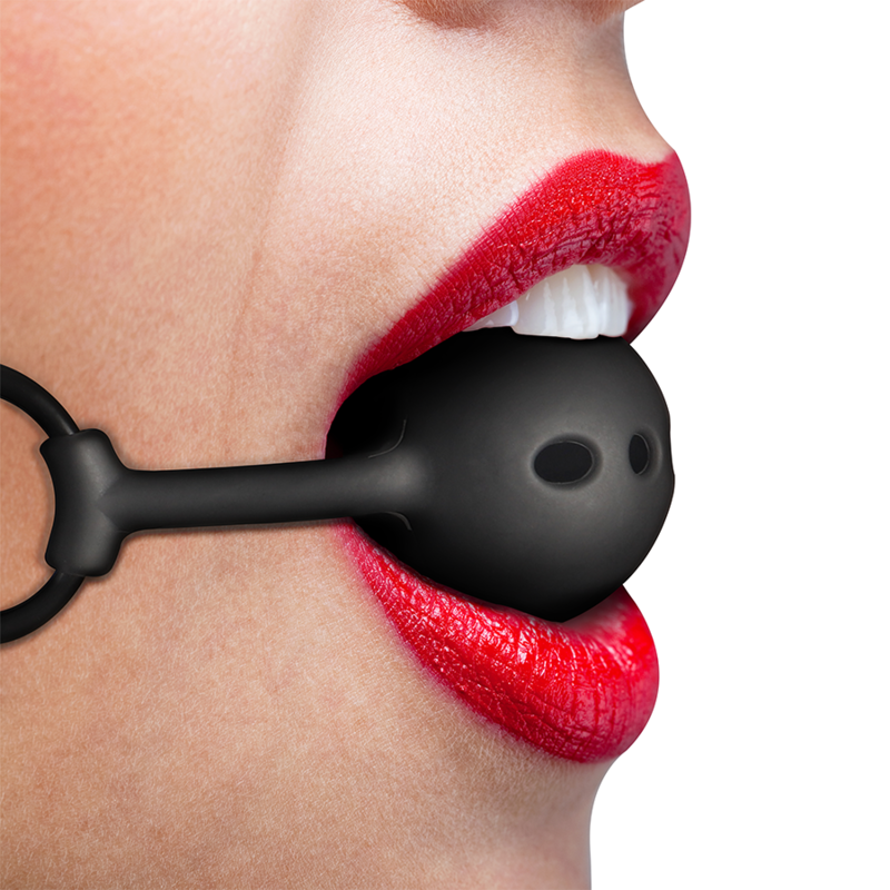 Fetish Submissive – Bâillon-balle silicone respirant