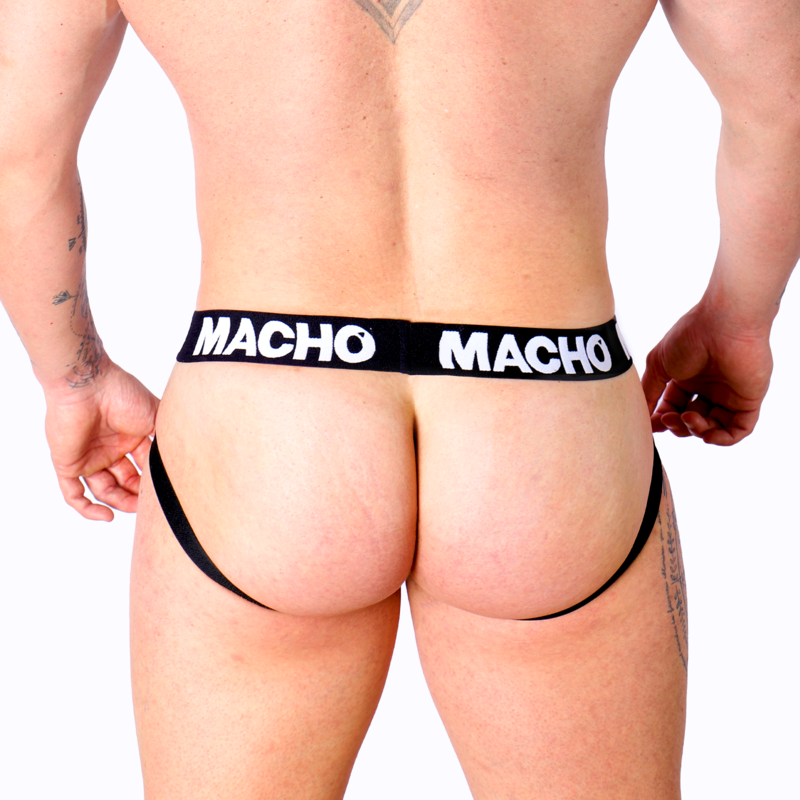 Macho – MX25NC Jock simili-cuir noir Macho Antre de Nyxa