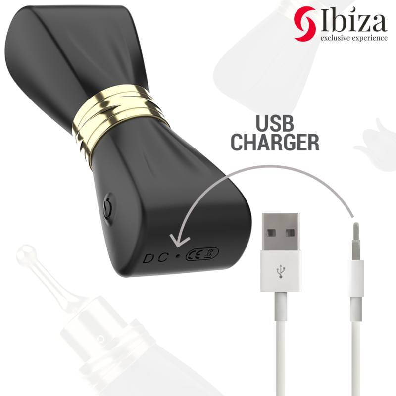 Stimulateur clitoridien Bow – Ibiza – 3 têtes interchangeables