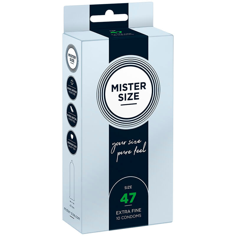 Mister Size – Préservatifs sur mesure 10 unités – 47 à 69 mm Mister Size Antre de Nyxa