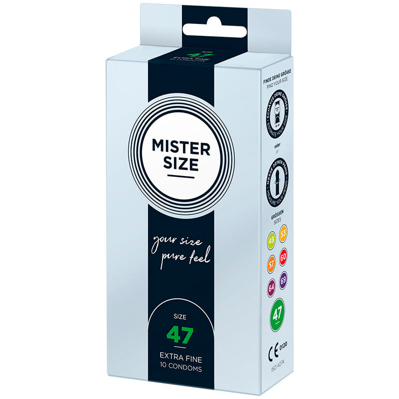 Mister Size – Préservatifs sur mesure 10 unités – 47 à 69 mm