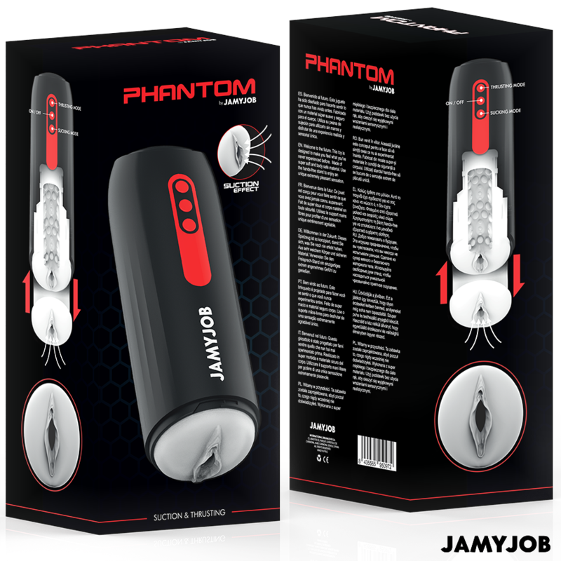 Masturbateur Phantom – Jamyjob – Ondes stimulantes + va-et-vient