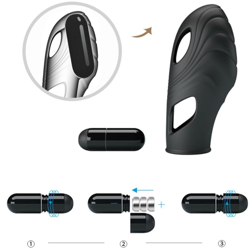 Pretty Love – Vibrateur de doigt en silicone Lich