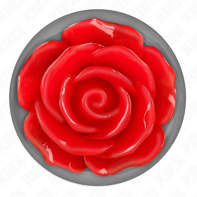 Kink – Plug anal métal & rouge – Acier inoxydable