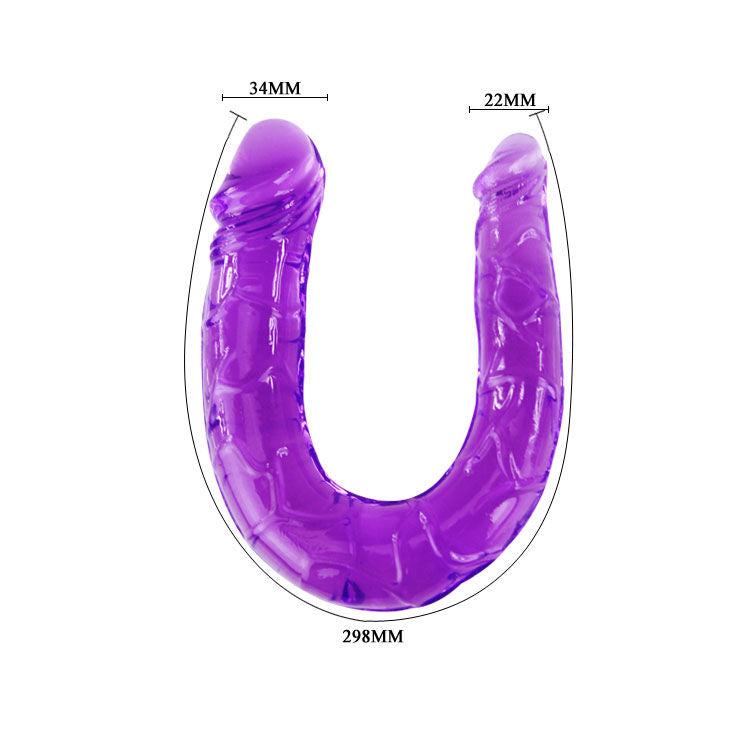 Double Gode Flexible – Baile – Gélatine Lilas