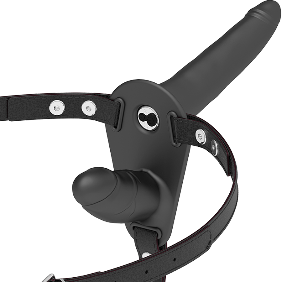 Harnais Double Pénétration – Fetish Submissive – Vibrant & Rechargeable Fetish Submissive Antre de Nyxa