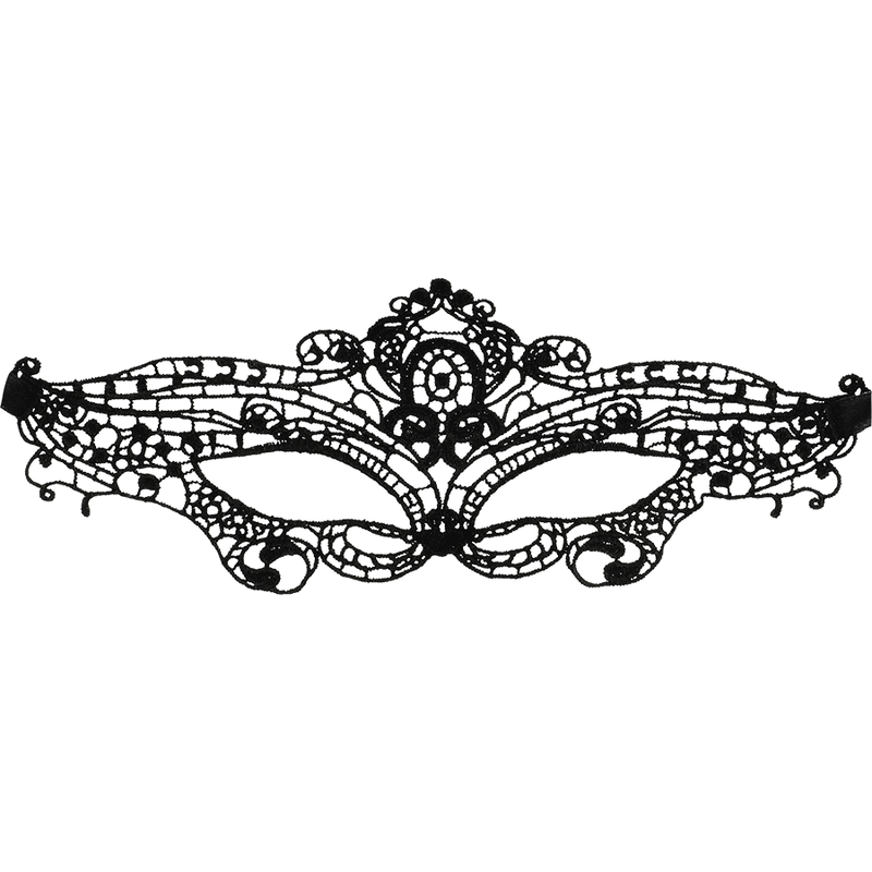 Coquette Chic Désir – Masque en fine dentelle noire – Vision réduite & éveil des sens