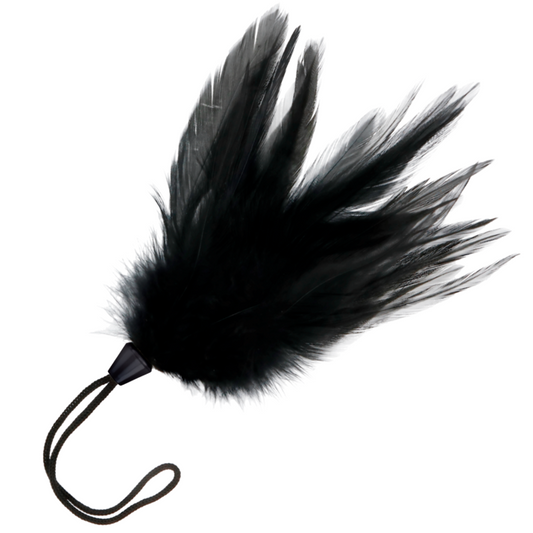 Darkness – Stylo stimulant court avec plumes 17 cm Darkness Antre de Nyxa