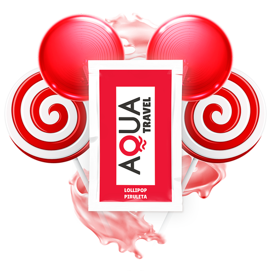 Aqua Travel – Lubrifiant à base d’eau goût sucette – Format 6 ml
