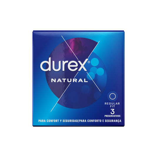 Durex – Confort Naturel 3 unités – 56 mm