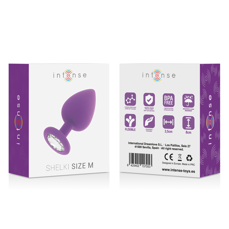Plug anal – Intense Shelki – Silicone lilas M