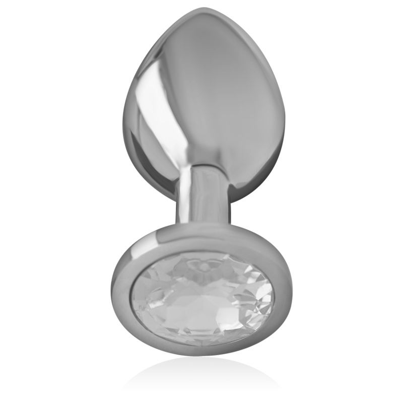Intense – Plug anal métal & cristal d’argent