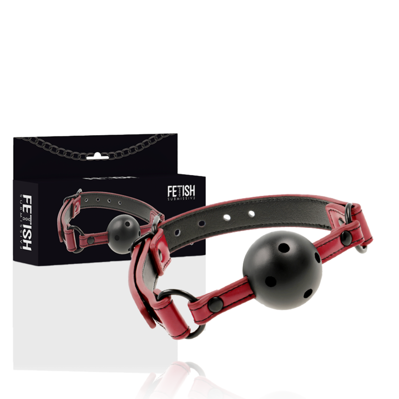 Fetish Submissive – Baillon respirant en cuir
