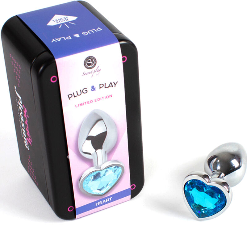 SecretPlay – Plug anal cœur bleu