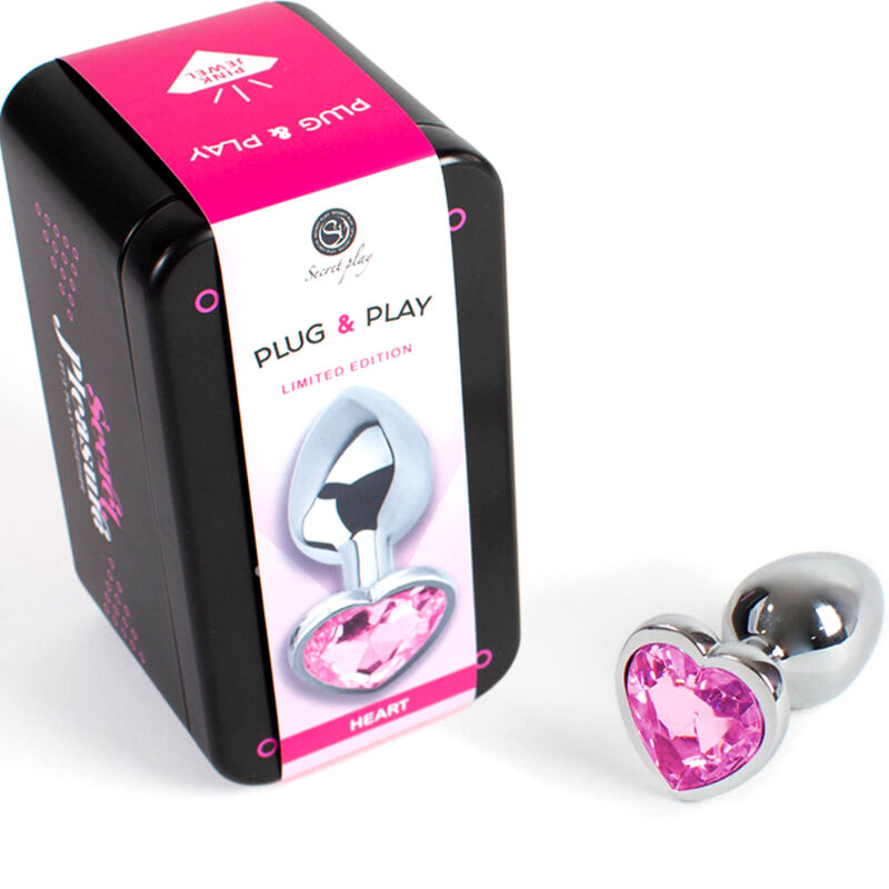 SecretPlay – Plug anal cœur fuchsia