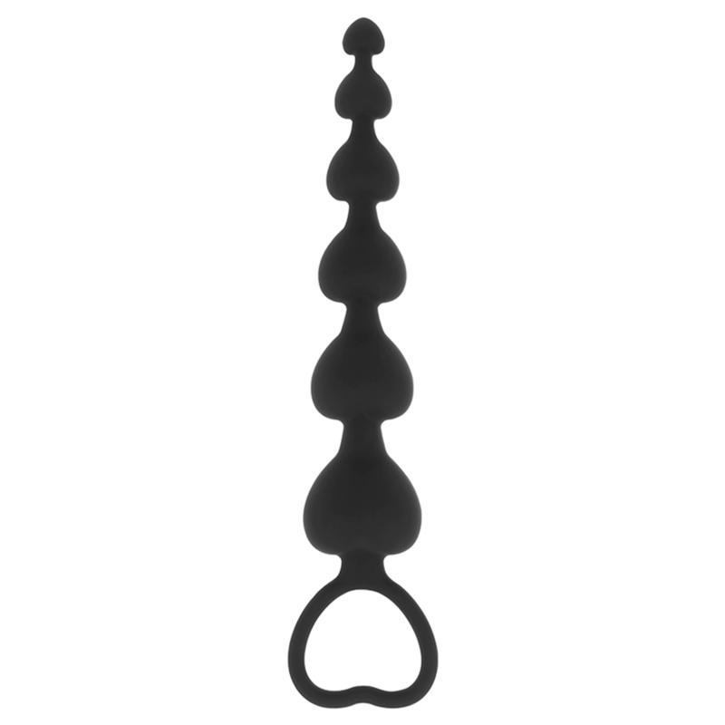 Chapelet anal Mila – Black&Silver – 18 cm