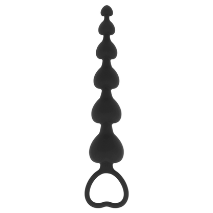 Chapelet anal Mila – Black&Silver – 18 cm