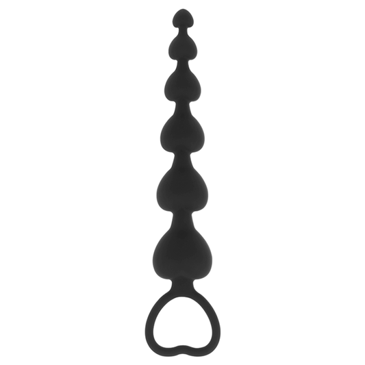 Chapelet anal Mila – Black&Silver – 18 cm