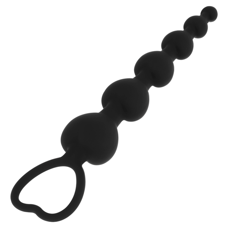 Chapelet anal Mila – Black&Silver – 18 cm