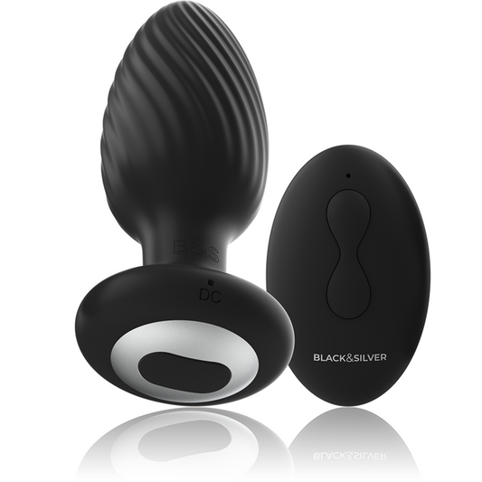 Plug anal rotatif télécommandé – Wells Plug – BlackSilver