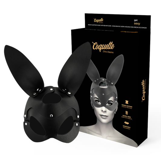 Coquette Chic Désir – Masque avec oreilles de lapin – Design chic & mystérieux