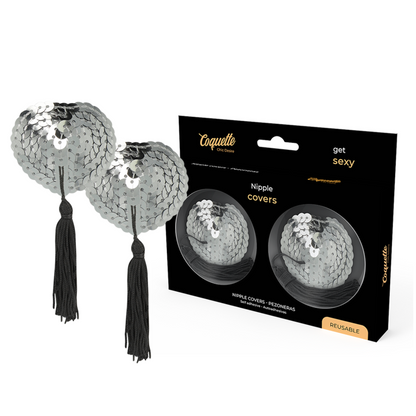 Coquette Chic Désir – Cache-tétons argent