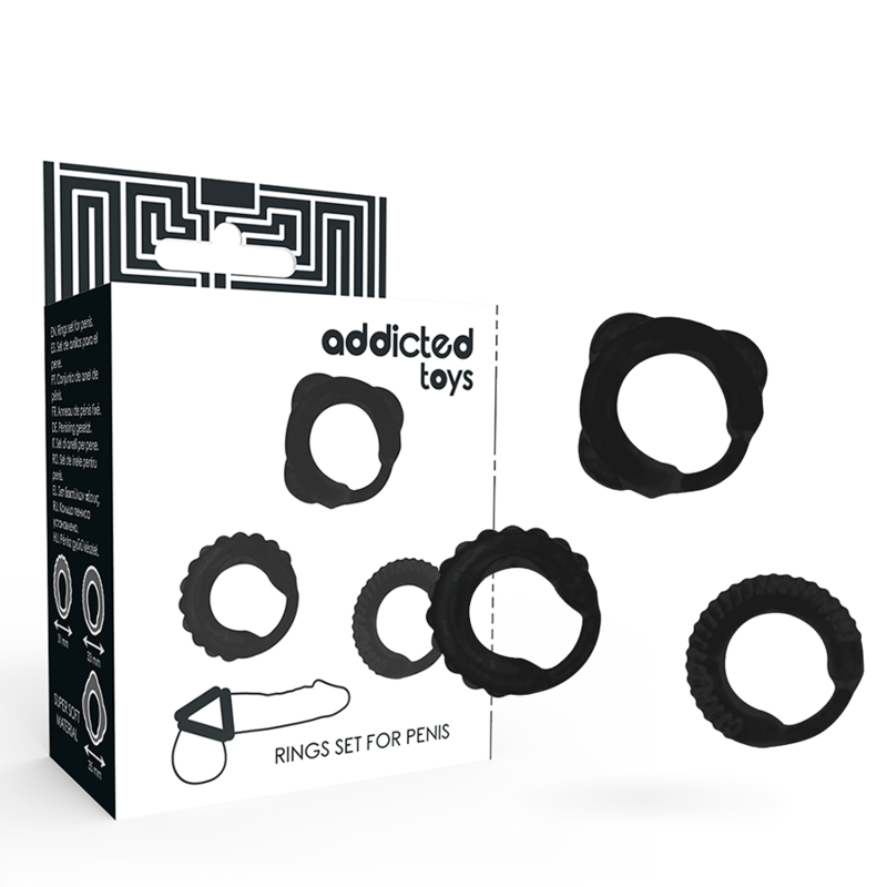 Ensemble d’anneaux péniens – Addicted Toys – C-Ring