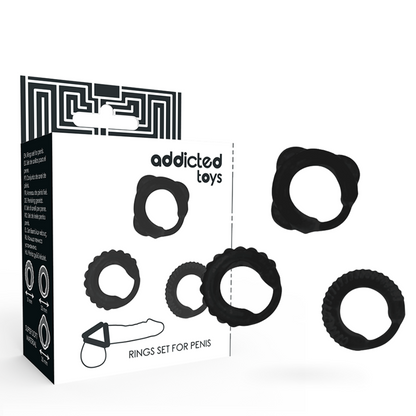 Ensemble d’anneaux péniens – Addicted Toys – C-Ring