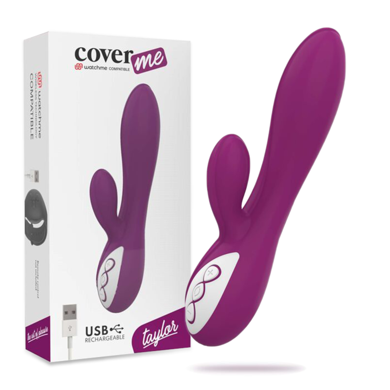 CoverMe – Vibromasseur Taylor 18,9 cm – Clitoris & point G –  connecté Watchme