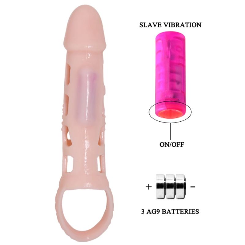 Gaine pénienne Harrison – Pretty Love – Vibration + sangle – 13,5 cm
