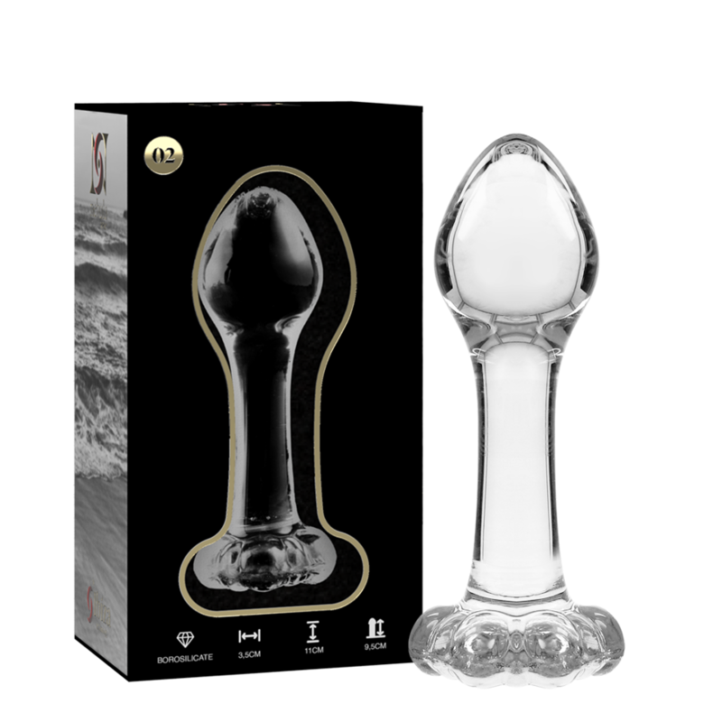 Plug anal en verre – Nebula Series – 11 cm