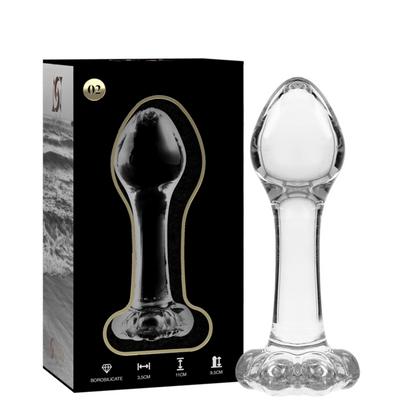 Plug anal en verre – Nebula Series – 11 cm