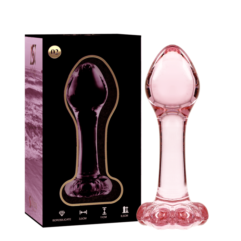 Plug anal en verre – Nebula Series – 11 cm