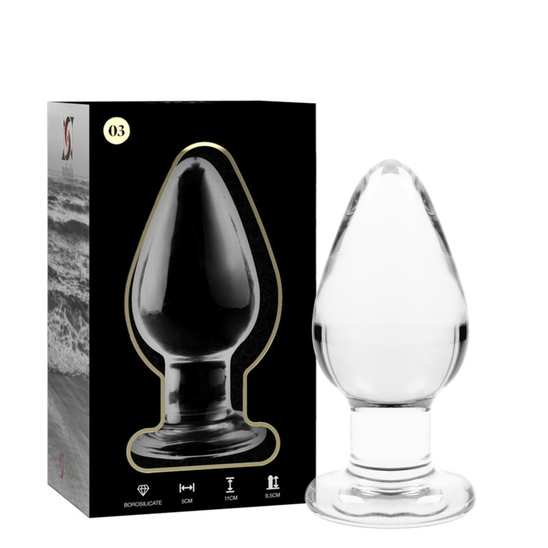Plug anal en verre – Nebula Series – 11 cm