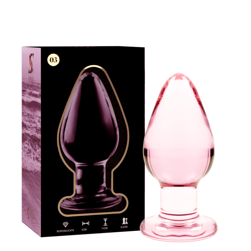 Plug anal en verre – Nebula Series – 11 cm