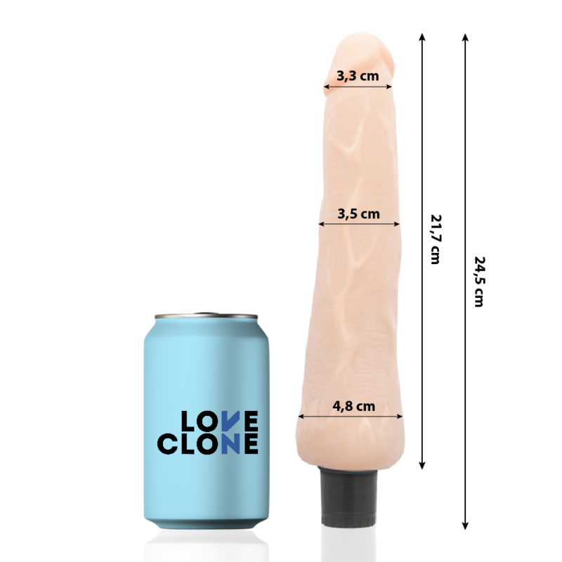 Vibromasseur autolubrifiant Ragnar – Loveclone – 24,5 cm