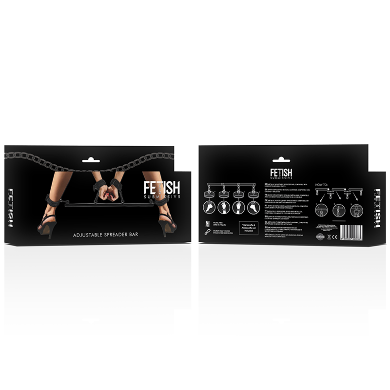 Fetish Submissive – Barre d’écartement réglable 62 cm
