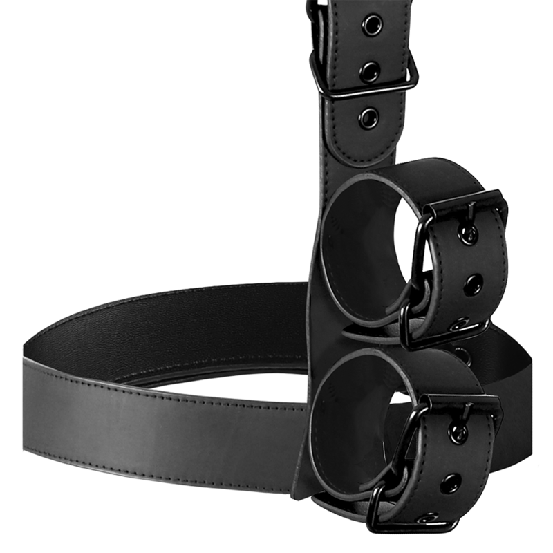 Fetish Submissive – Harnais de retenue cou & poignets