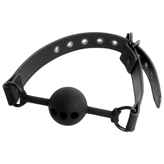 Fetish Submissive – Bâillon-balle silicone respirant
